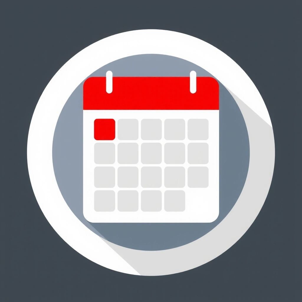 Kalender mit markiertem Datum, symbolisiert flexible Terminbuchung.