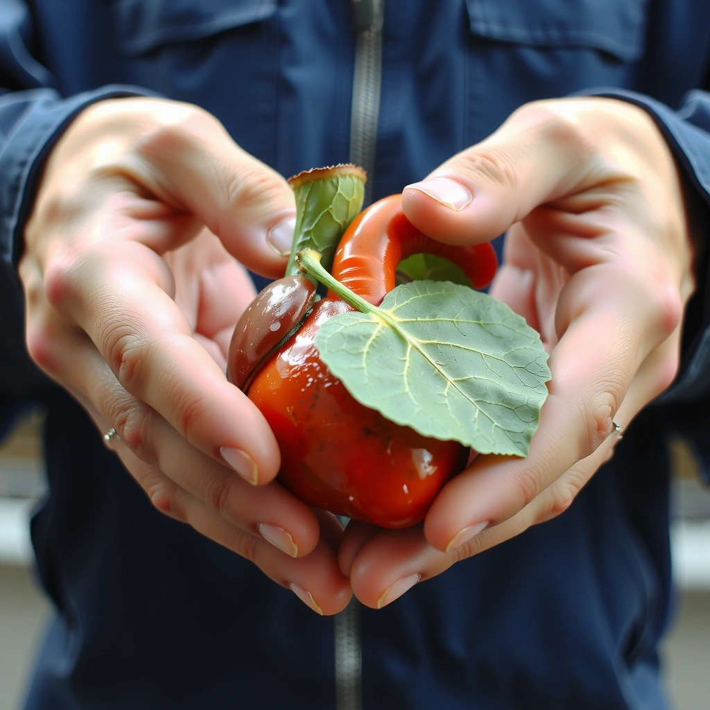 Stilisiertes Herz mit einem grünen Blatt, symbolisiert verbesserte Gesundheit.